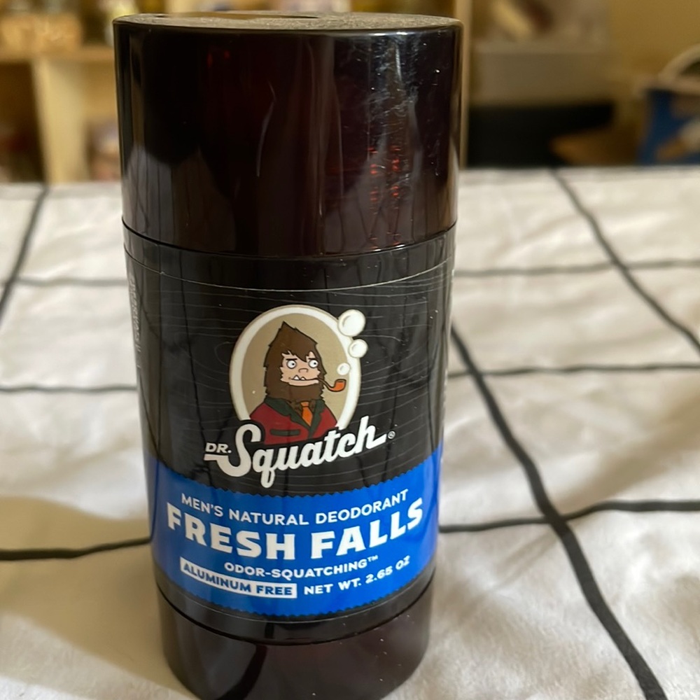 Dr. Squatch Natural Deodorant for Men Odor. Aluminum Free -Fresh Falls 2.65 oz